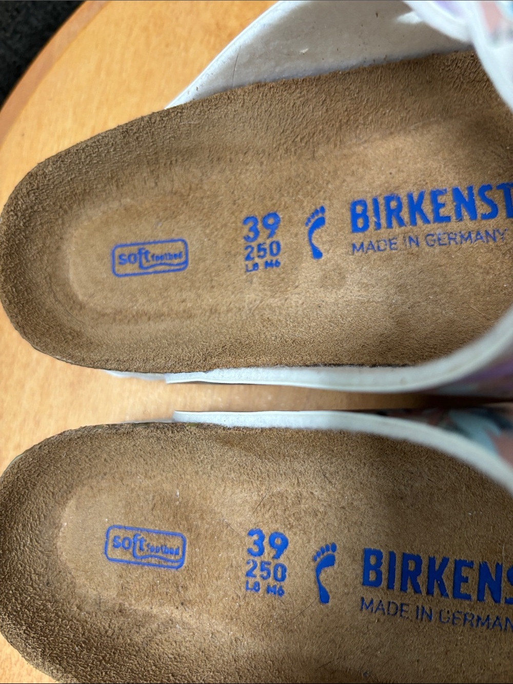 Birkenstock White Floral Triple-Strap Sandals - Picture 2 of 7